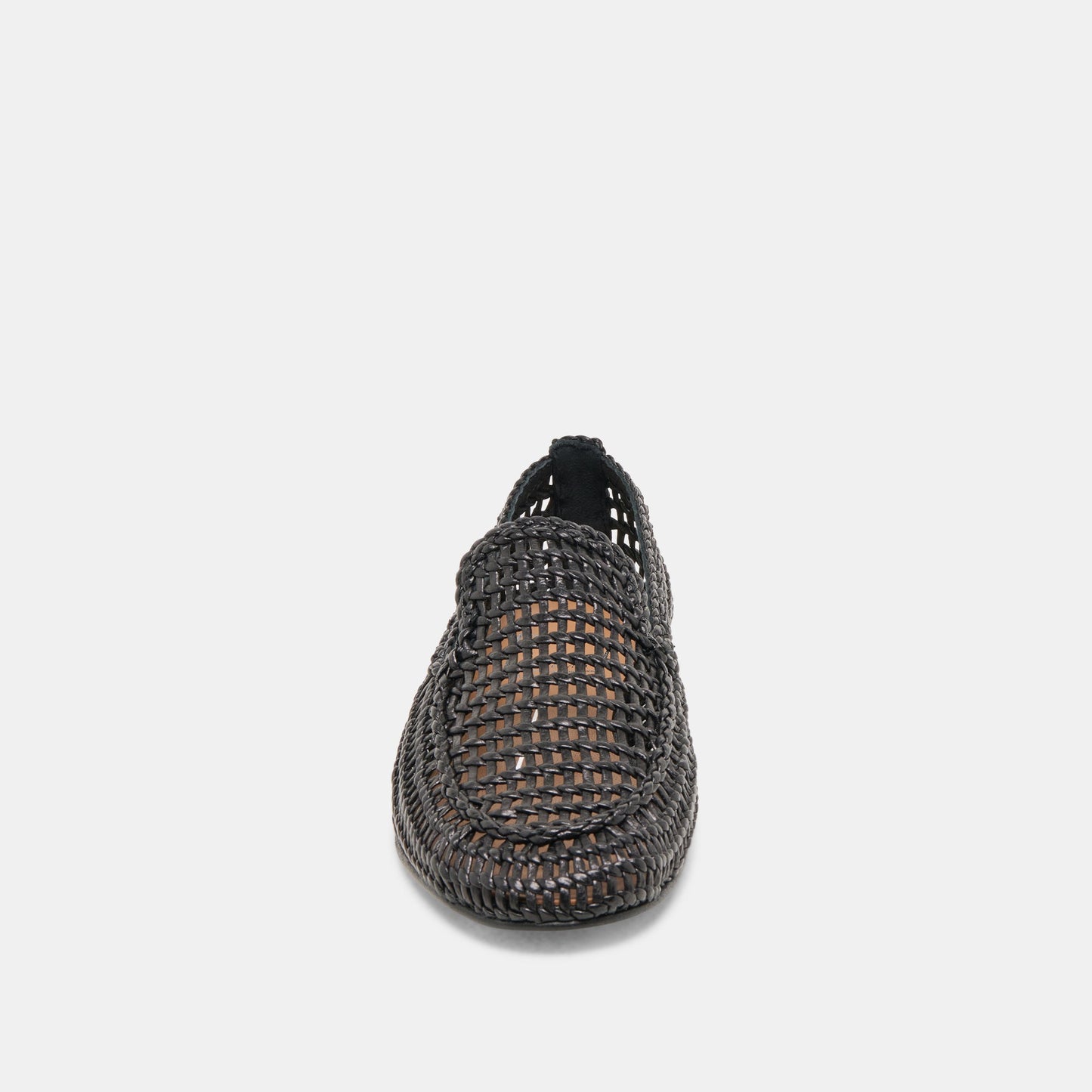 Dolce Vita Armond Black Woven Leather Flats