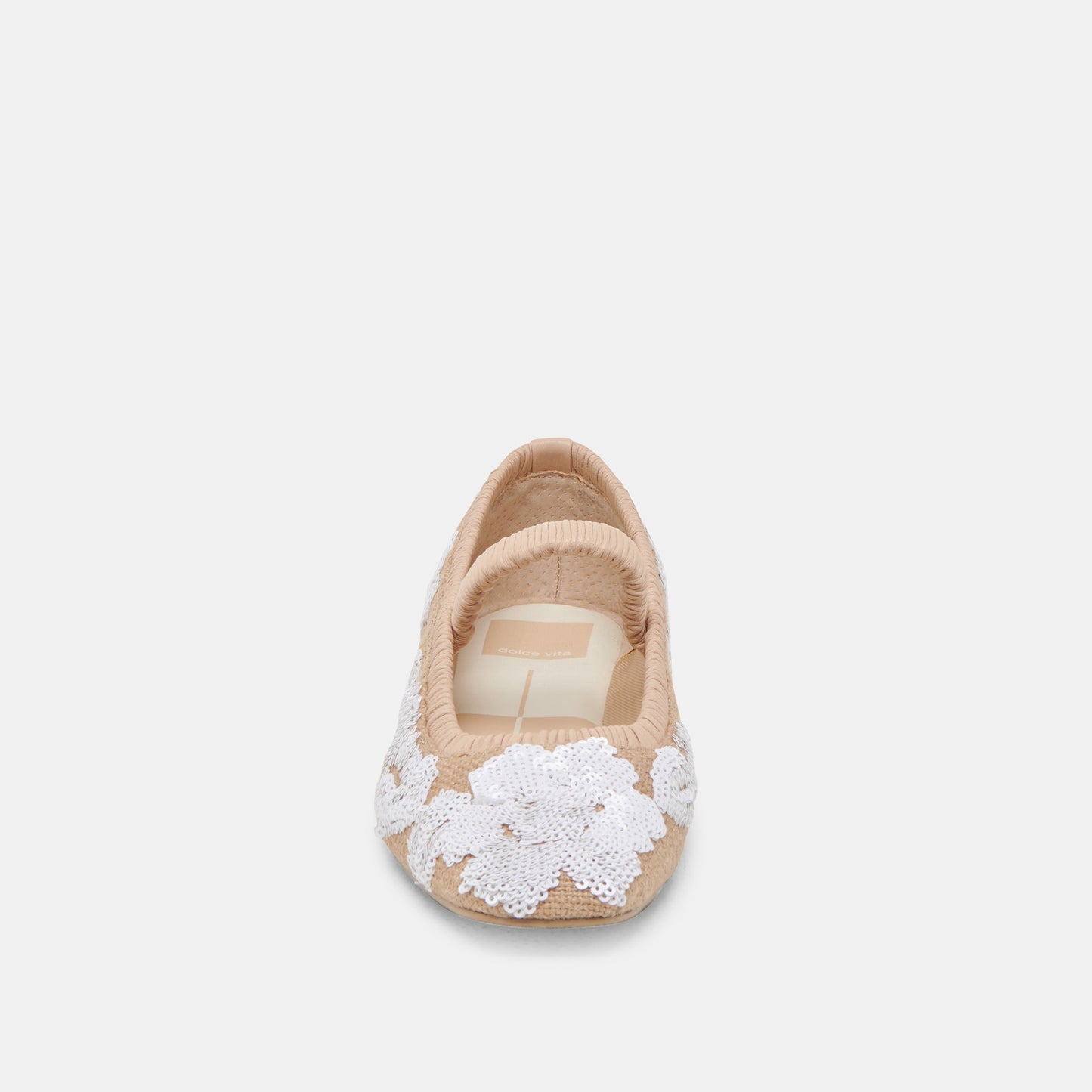 Dolce Vita RHODIE BALLET FLATS NATURAL MULTI FLORAL SEQUIN