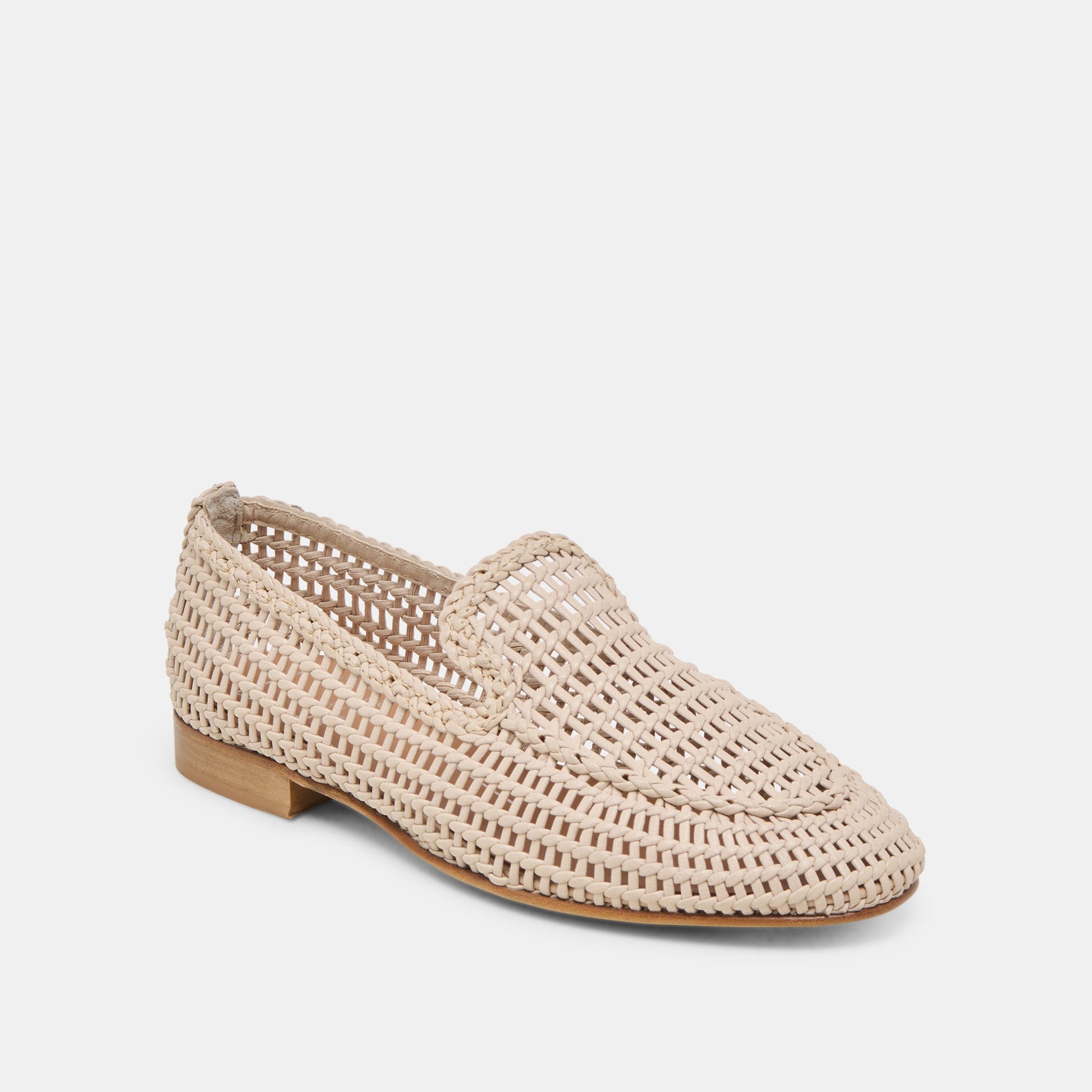 Dolce Vita Armond Bone Woven Leather Flats