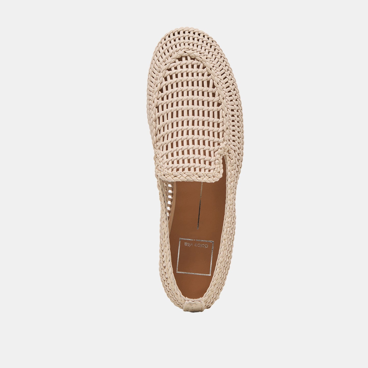 Dolce Vita Armond Bone Woven Leather Flats