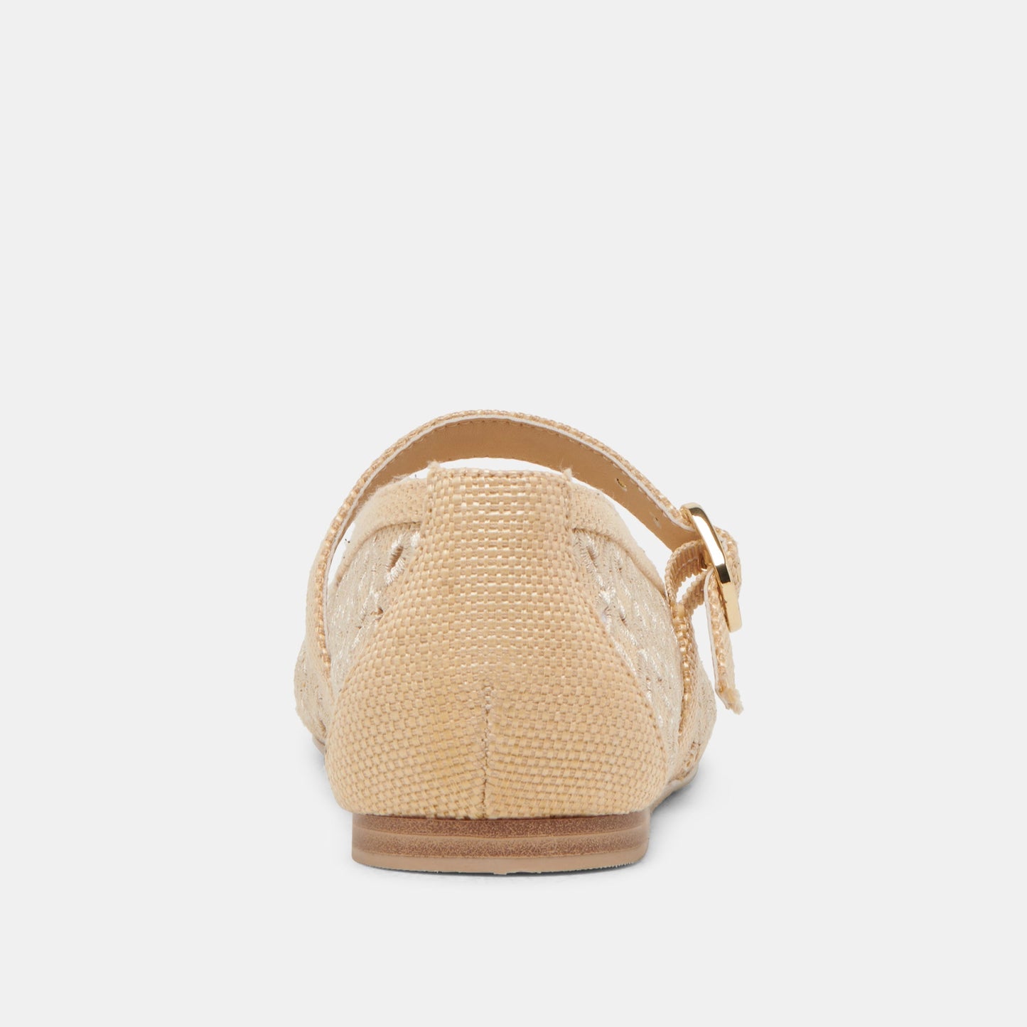Dolce Vita RODNI EYELET PERF BALLET FLATS LT NATURAL WOVEN RAFFIA