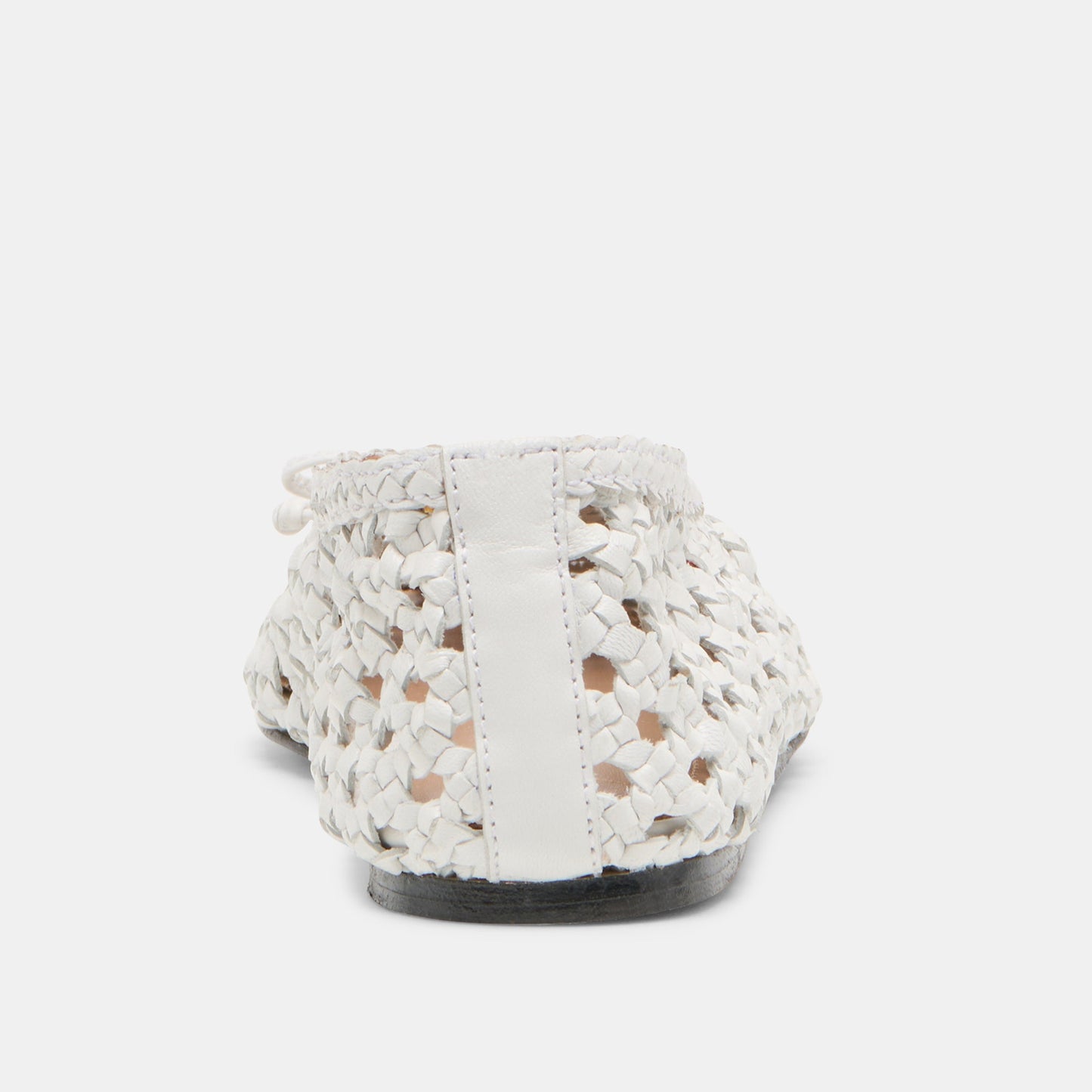 Dolce Vita Edda Bone Woven Leather Ballet Flats