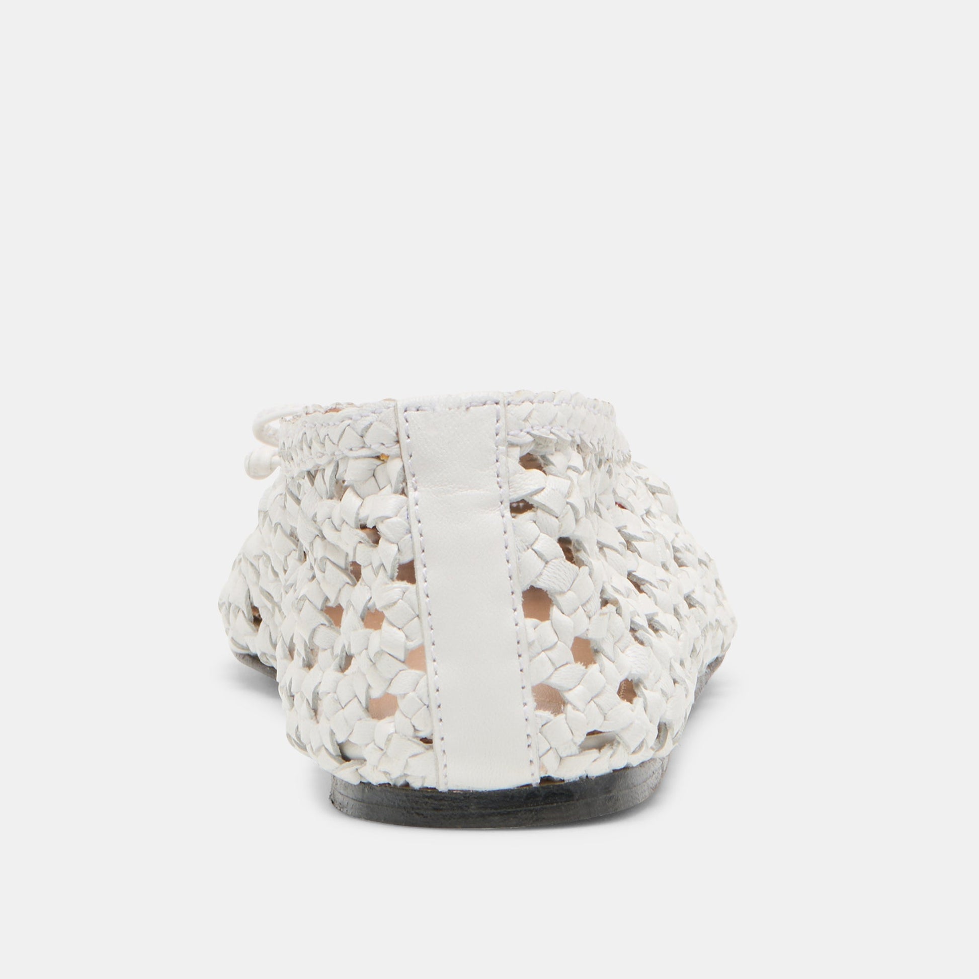 Dolce Vita Edda Bone Woven Leather Ballet Flats