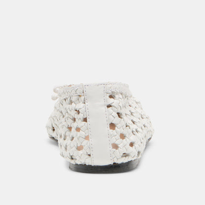 Dolce Vita Edda Bone Woven Leather Ballet Flats