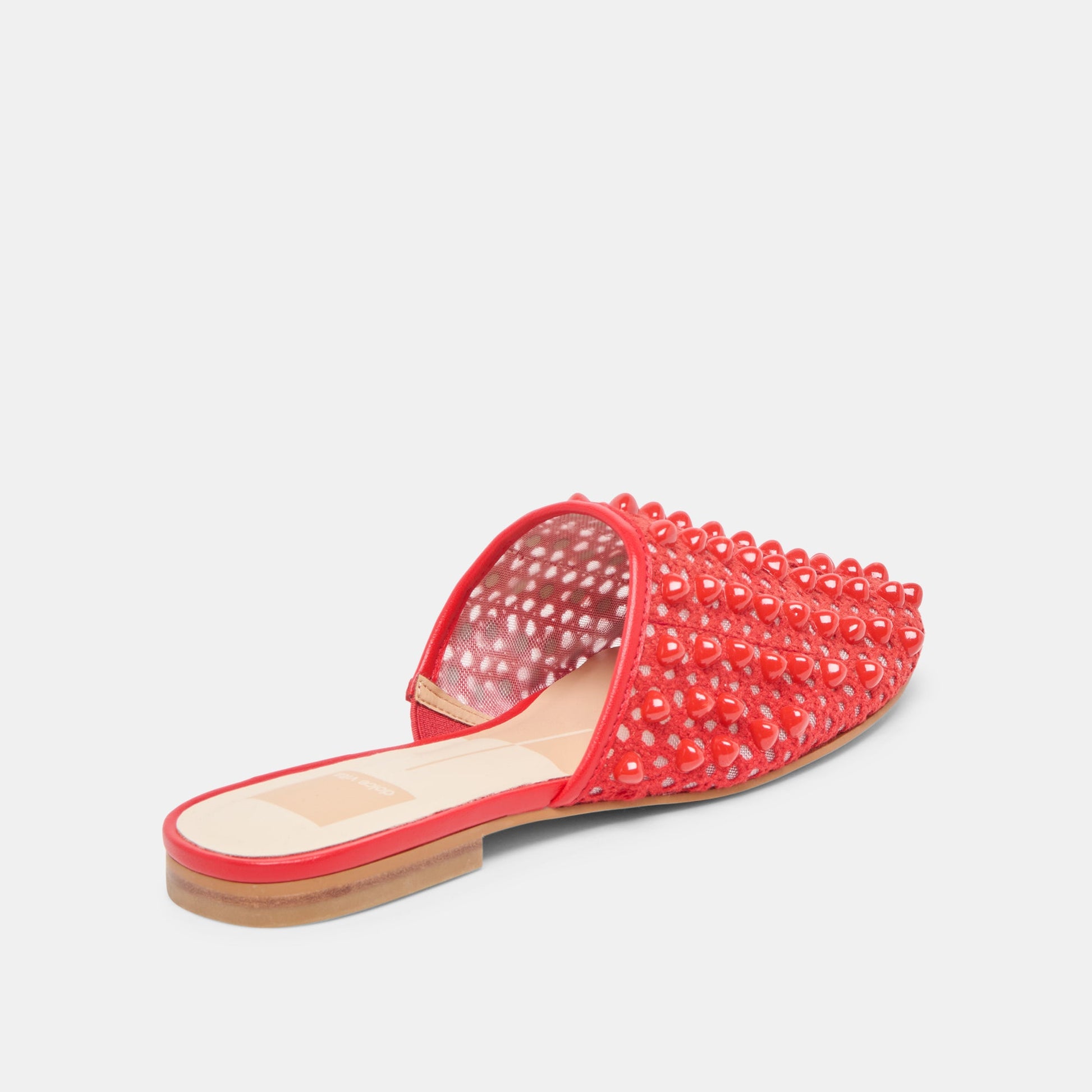 Dolce Vita Rova Bead Chili Beaded Mesh Flats