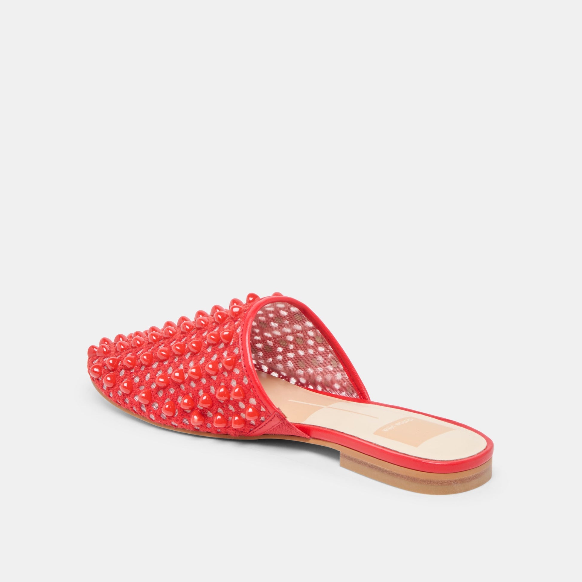 Dolce Vita Rova Bead Chili Beaded Mesh Flats