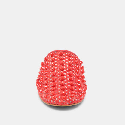 Dolce Vita Rova Bead Chili Beaded Mesh Flats