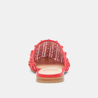 Dolce Vita Rova Bead Chili Beaded Mesh Flats