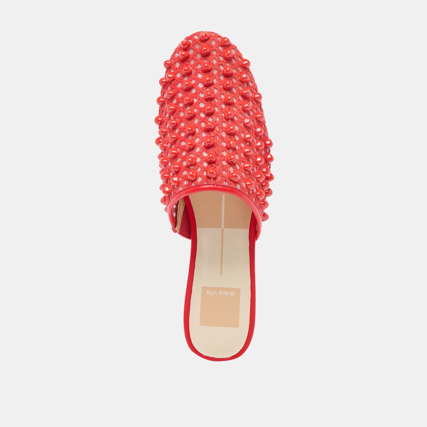 Dolce Vita Rova Bead Chili Beaded Mesh Flats