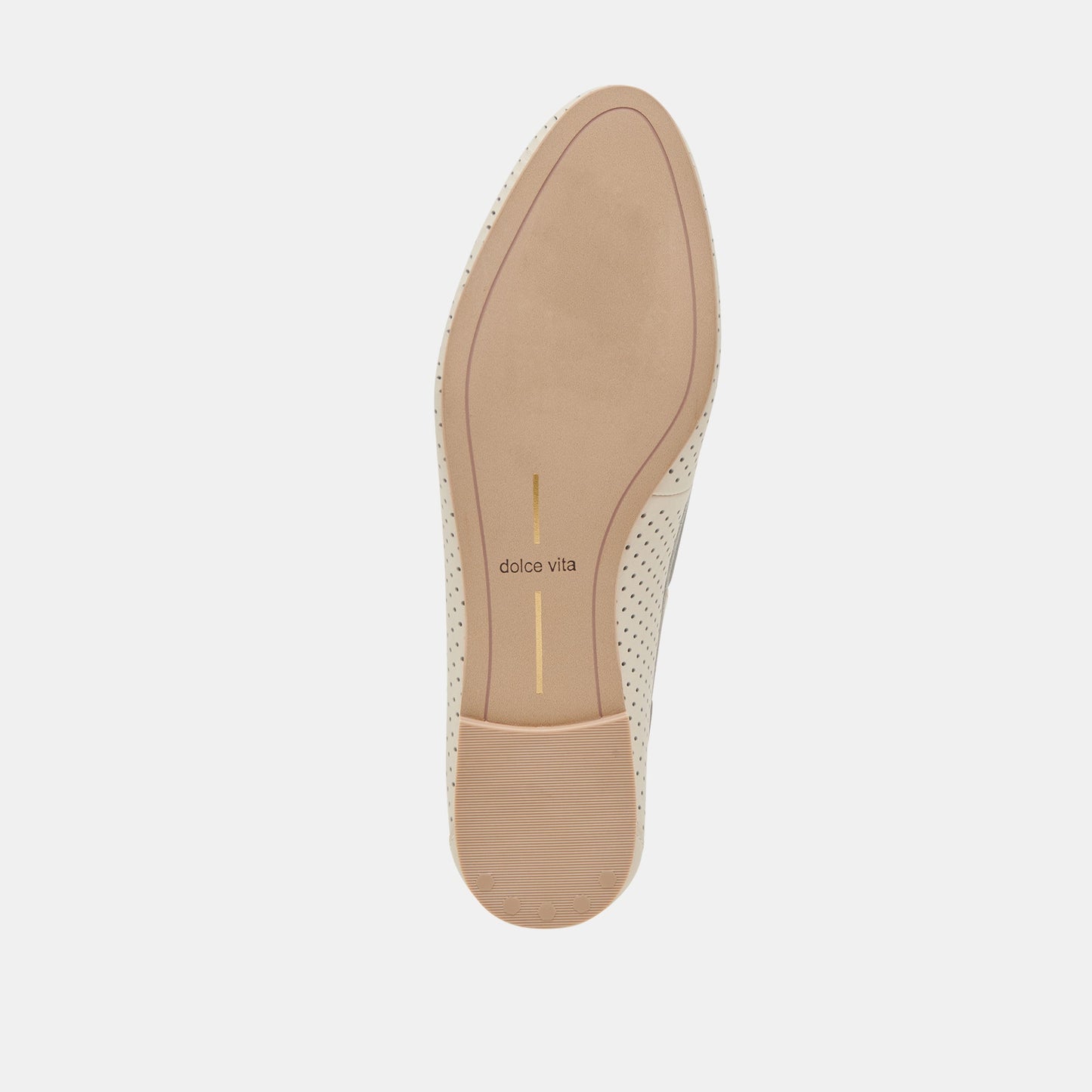 Dolce Vita LAKIN LOAFERS IVORY PERFORATED LEATHER