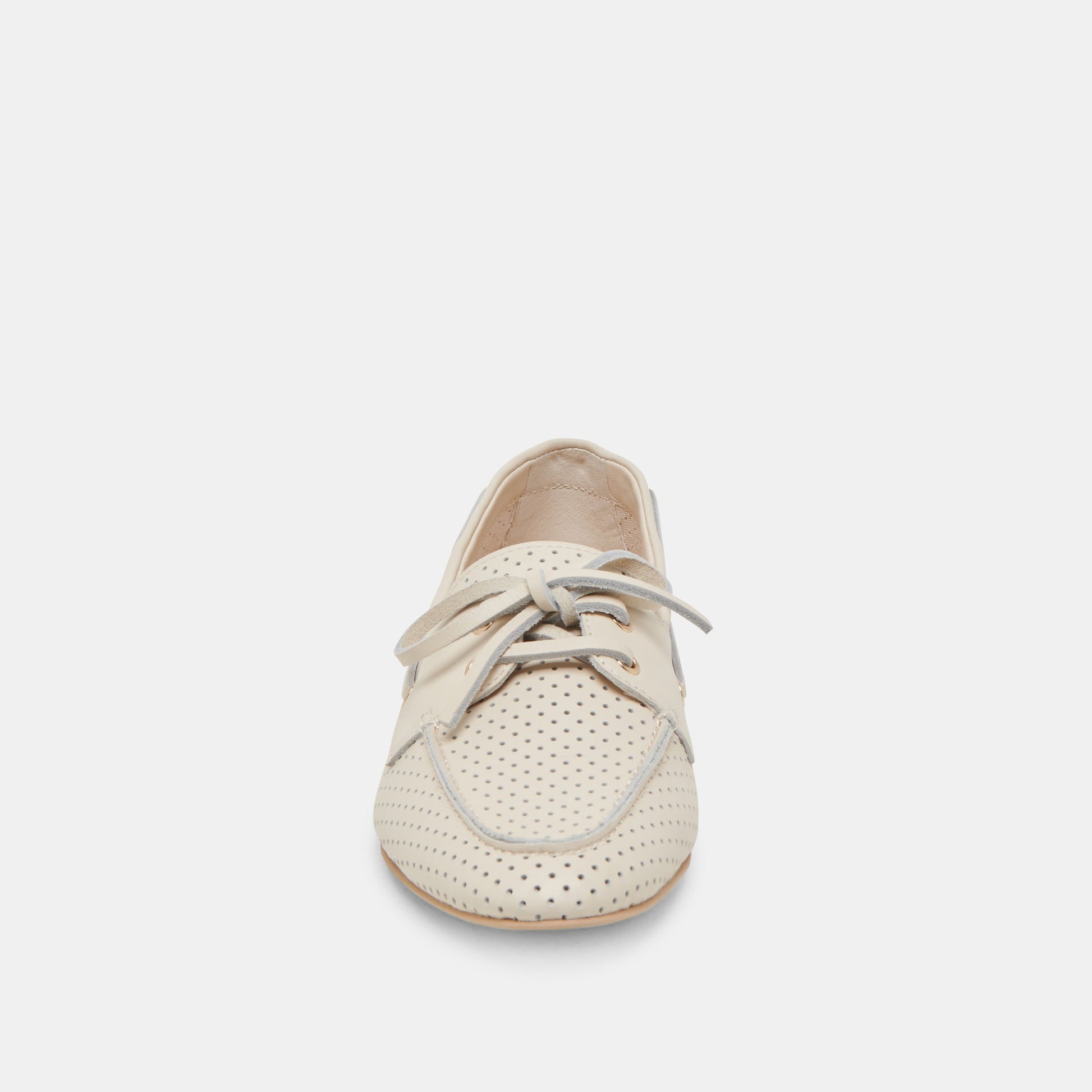 Dolce Vita LAKIN LOAFERS IVORY PERFORATED LEATHER