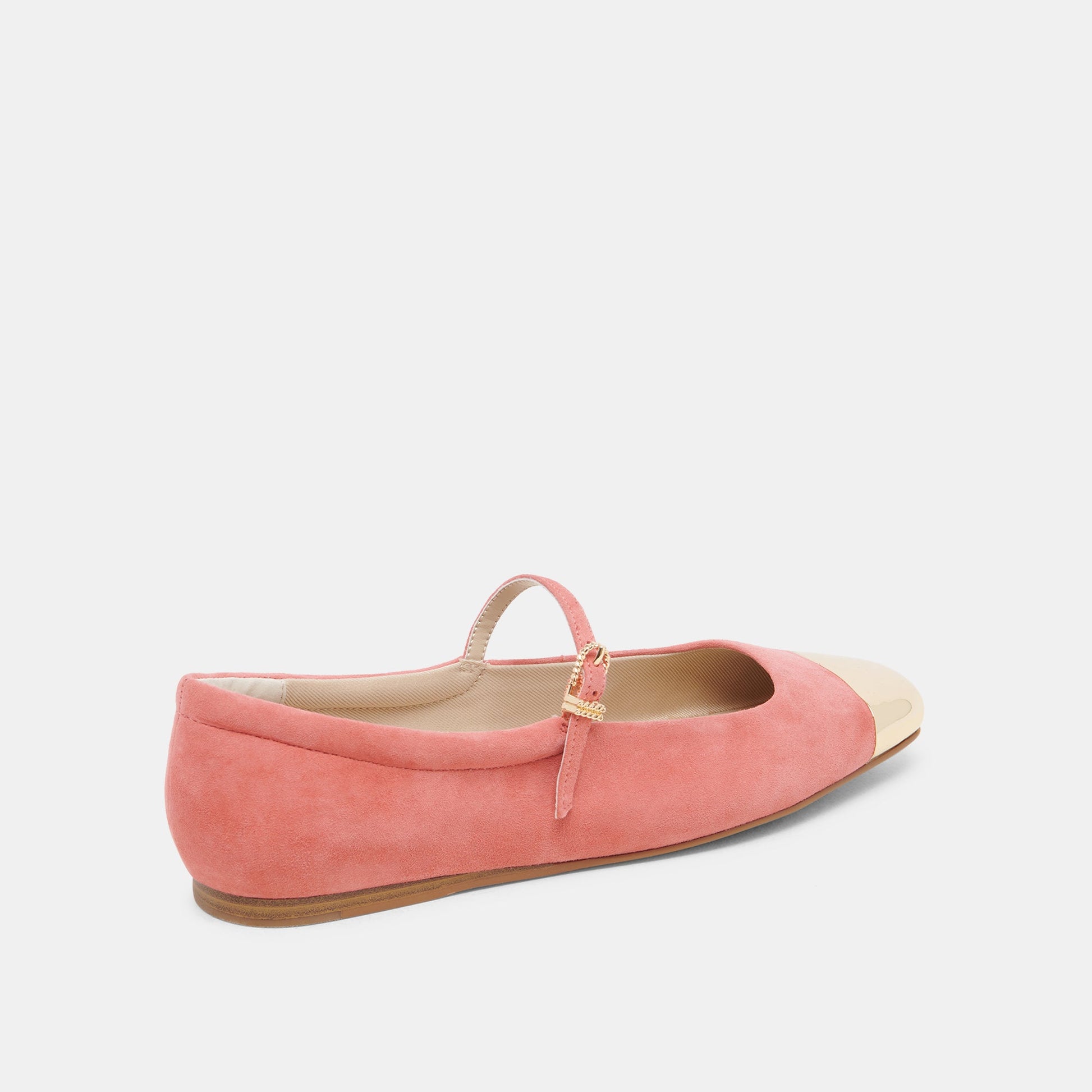 Dolce Vita REYES TOE CAP BALLET FLATS CORAL SUEDE