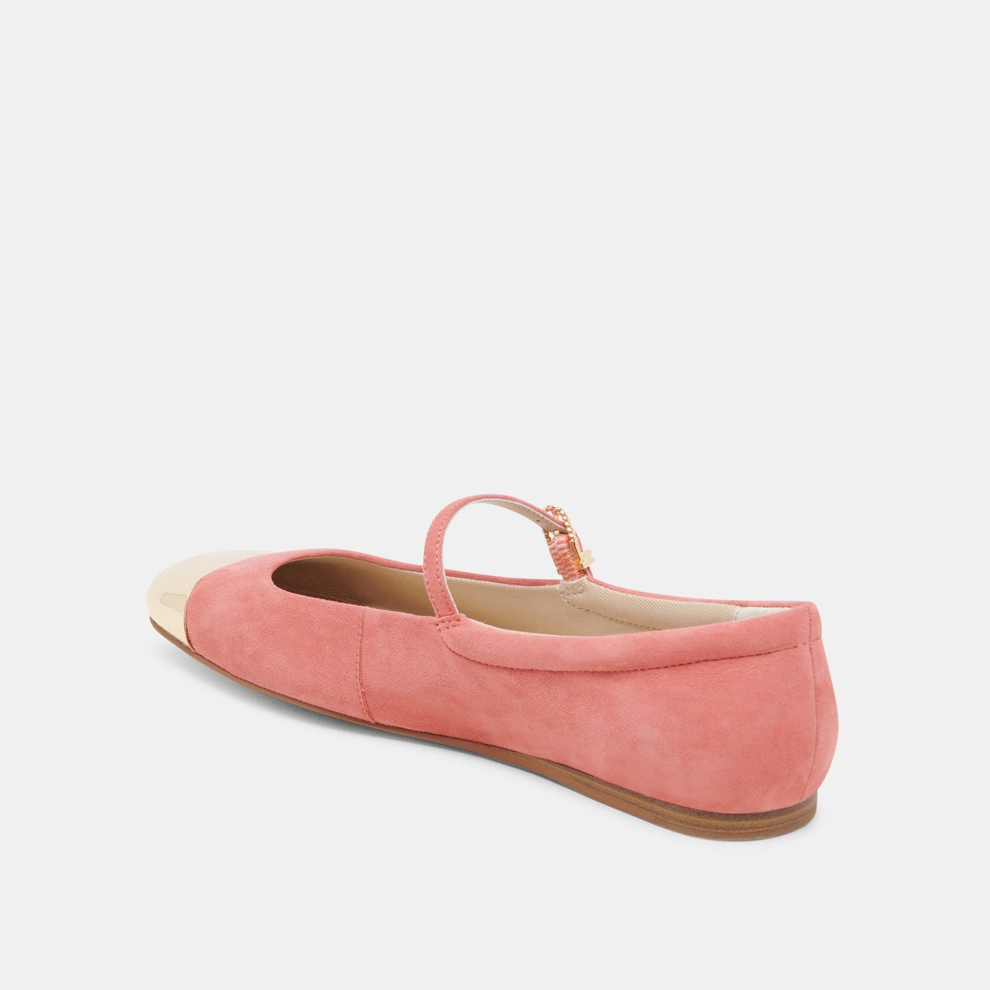 Dolce Vita REYES TOE CAP BALLET FLATS CORAL SUEDE