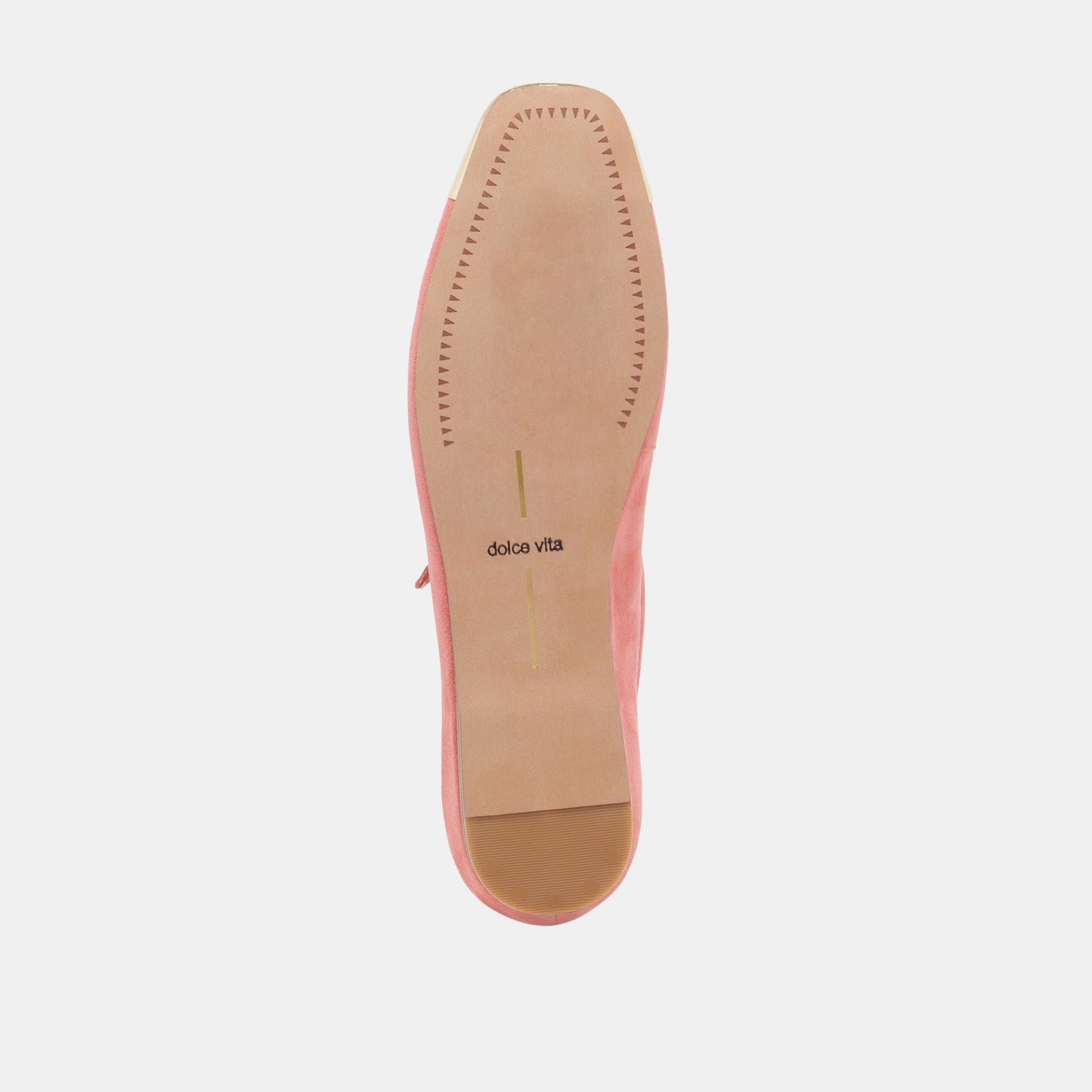 Dolce Vita REYES TOE CAP BALLET FLATS CORAL SUEDE