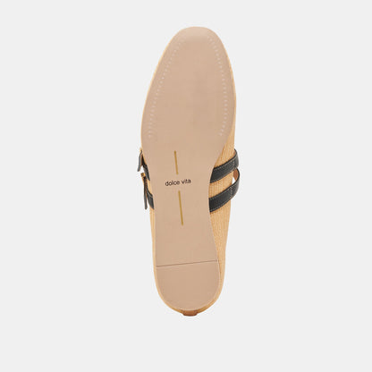 Dolce Vita BAYLEE WIDE BALLET FLATS NATURAL RAFFIA