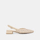 OFF WHITE WOVEN LEATHER