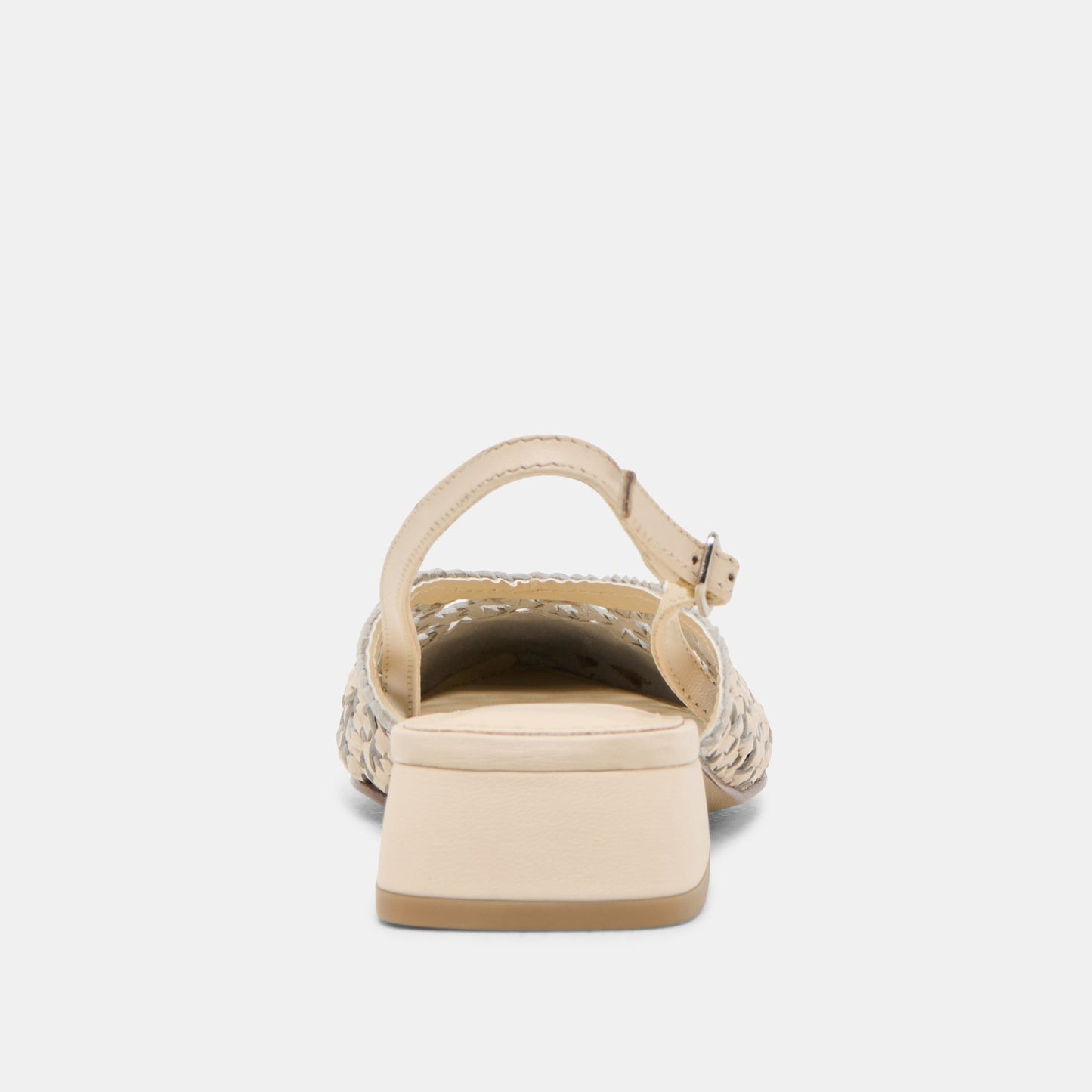 Dolce Vita Birdie Off White Woven Leather Flats