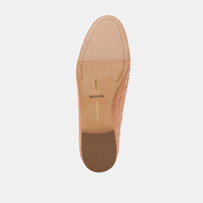 Dolce Vita Baylen Maple Woven Raffia Flats