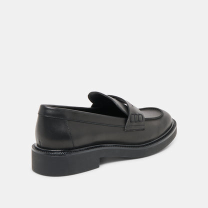 Dolce Vita Tiggy Black Leather Loafers