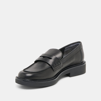 Dolce Vita Tiggy Black Leather Loafers