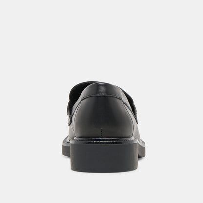 Dolce Vita Tiggy Black Leather Loafers