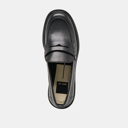 Dolce Vita Tiggy Black Leather Loafers