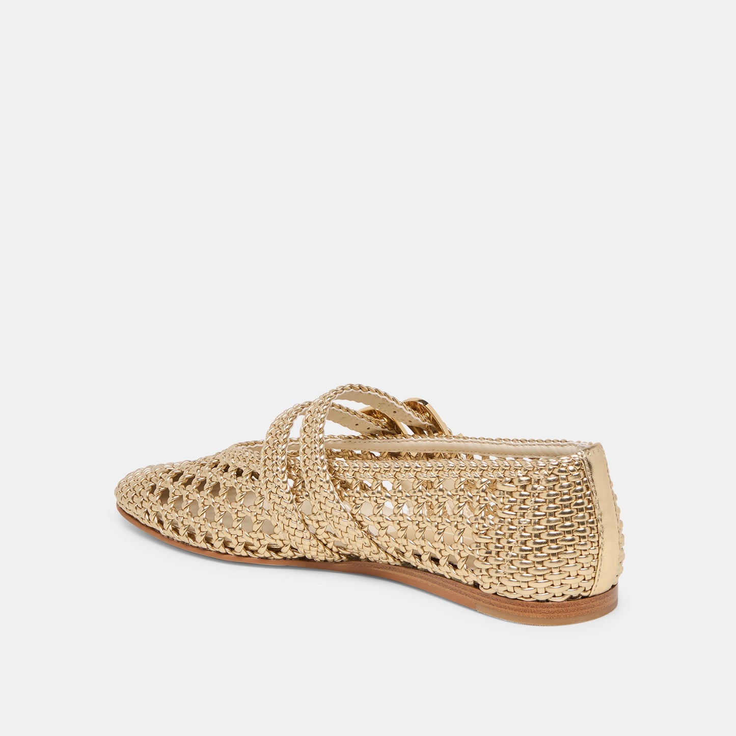 Dolce Vita Baylee Gold Woven Stella Ballet Flats