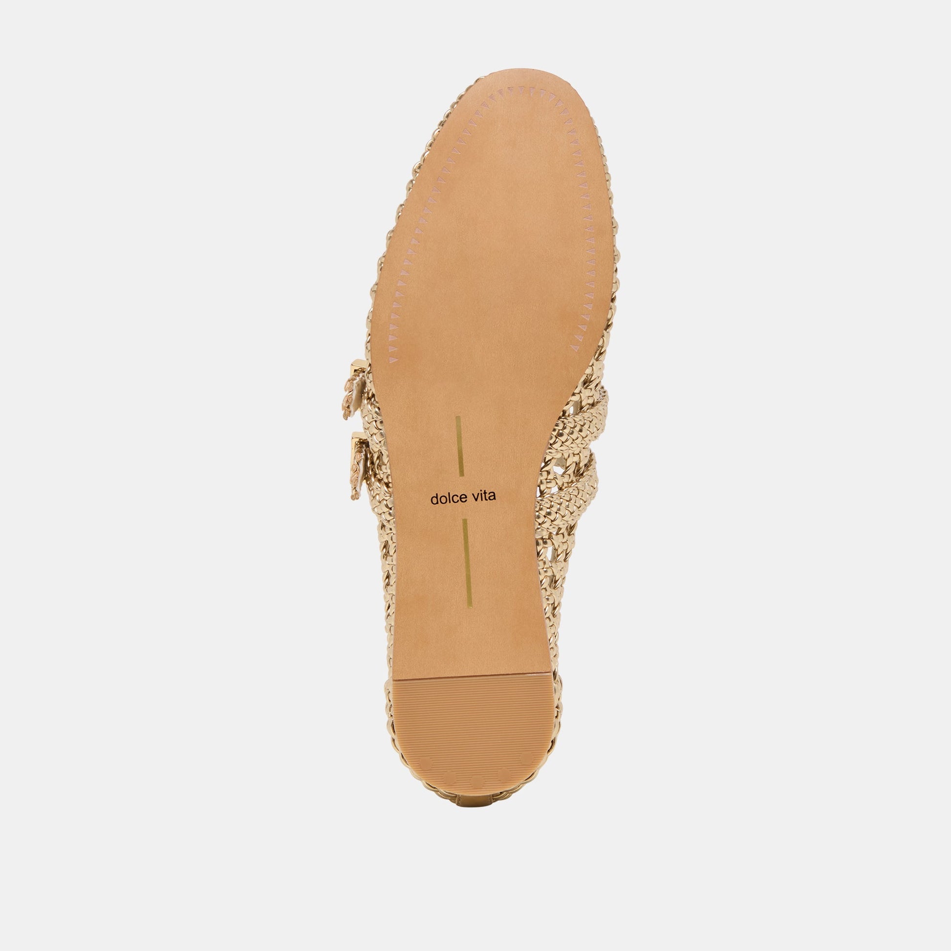 Dolce Vita Baylee Gold Woven Stella Ballet Flats