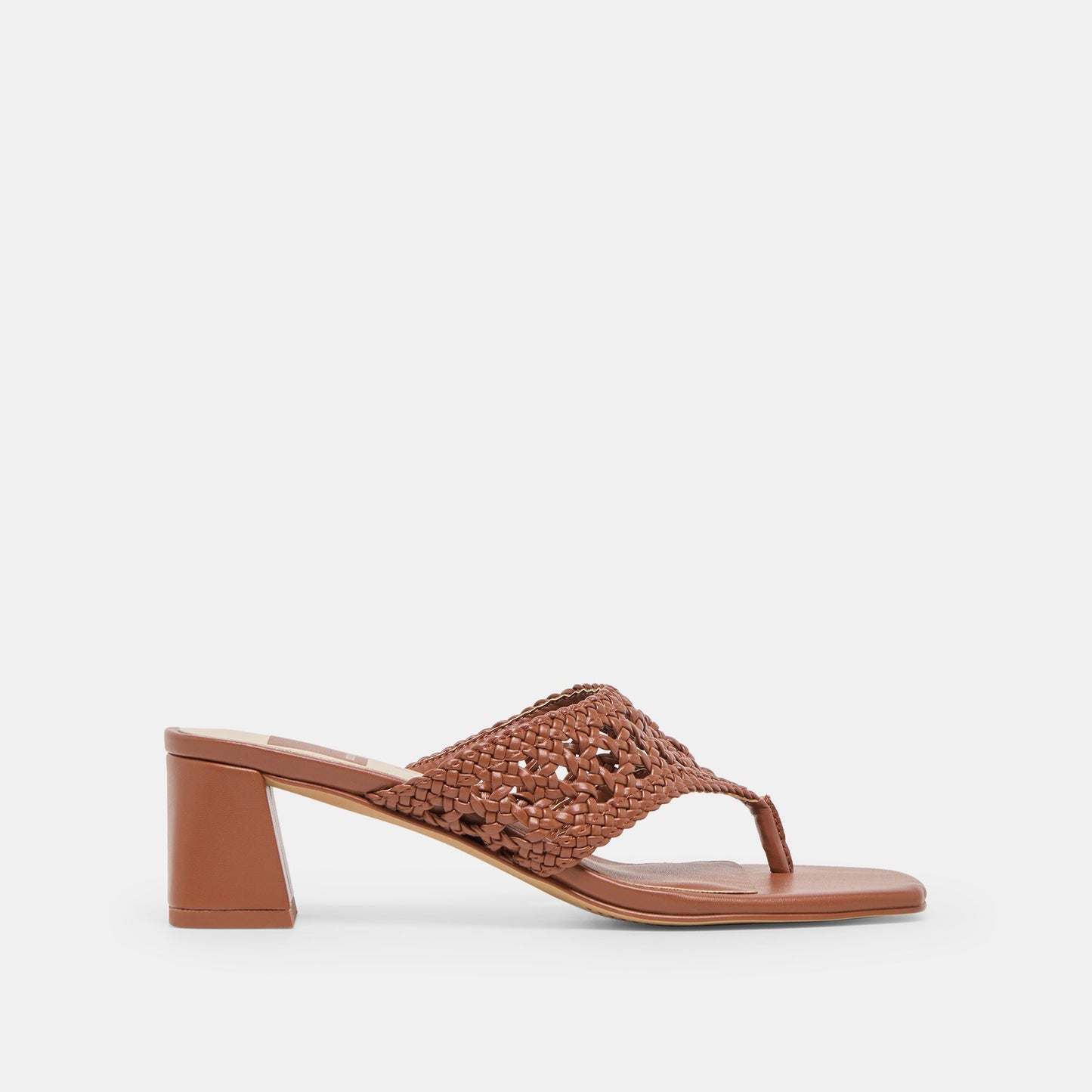 Dolce Vita Barlo Cognac Woven Stella Heels