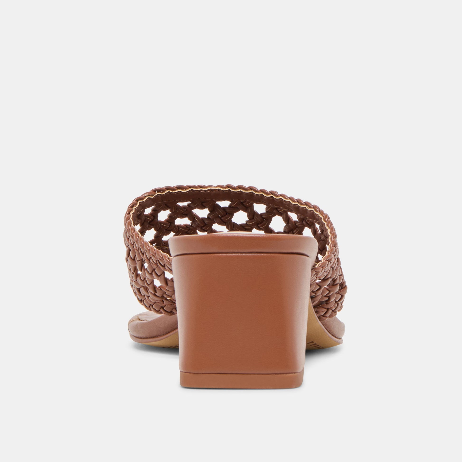 Dolce Vita Barlo Cognac Woven Stella Heels