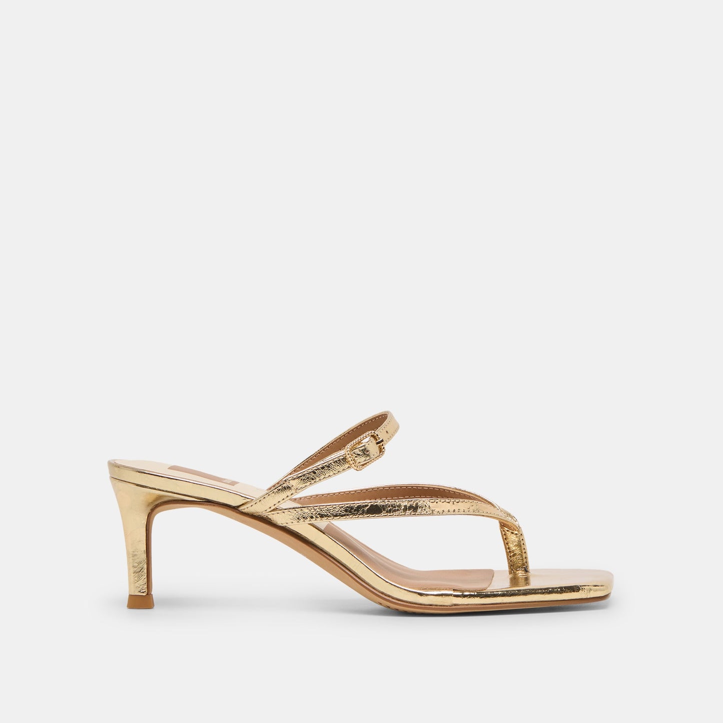 Dolce Vita Biaga Gold Distressed Leather Heels