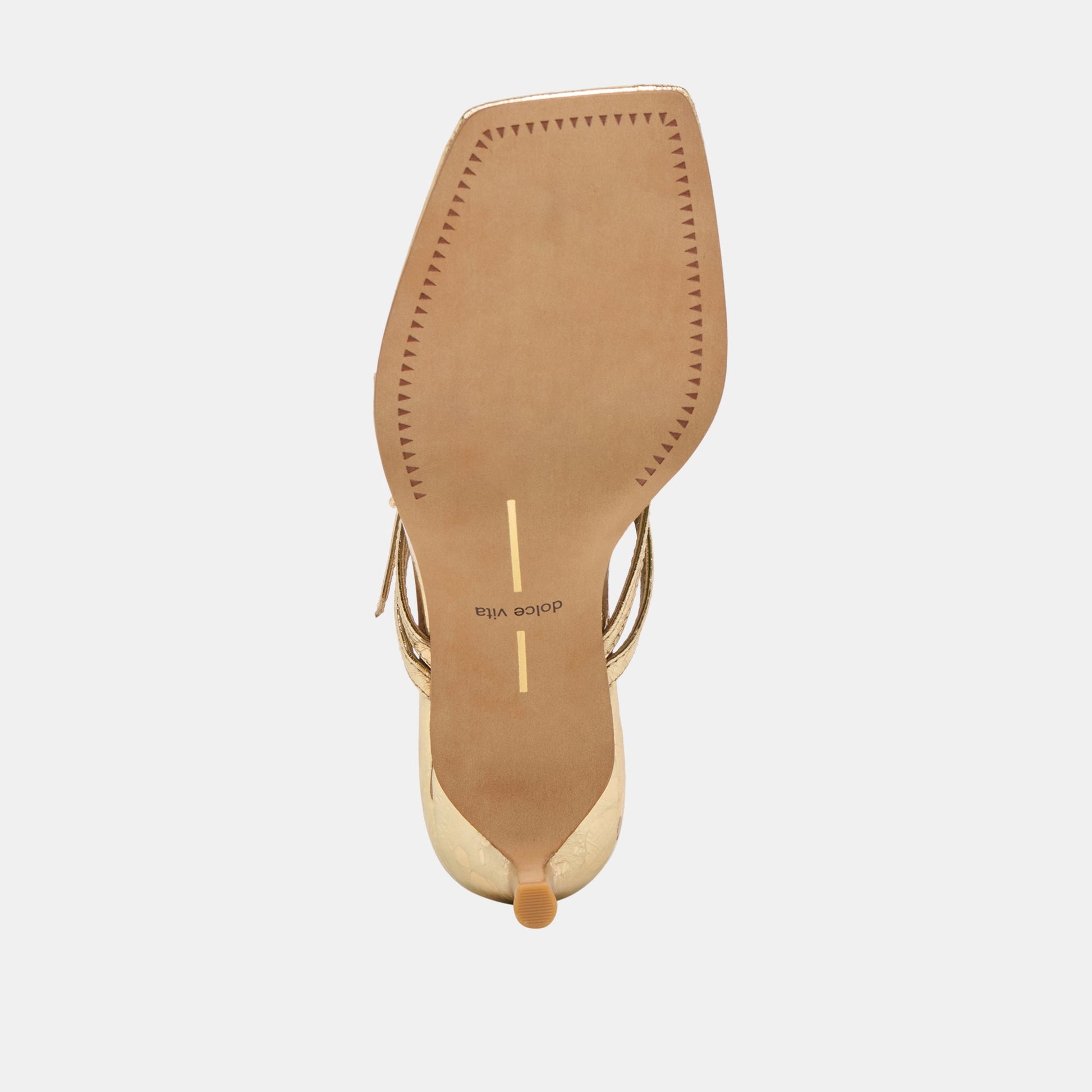 Dolce Vita Biaga Gold Distressed Leather Heels