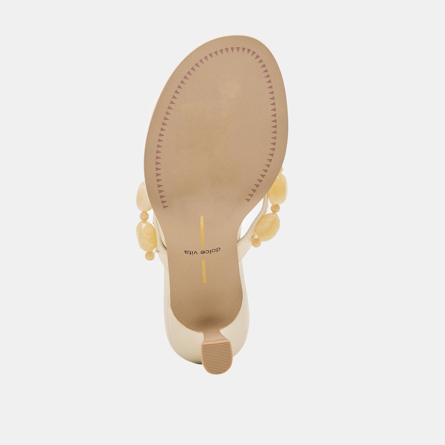 Dolce Vita Daksie Off White Leather Heels