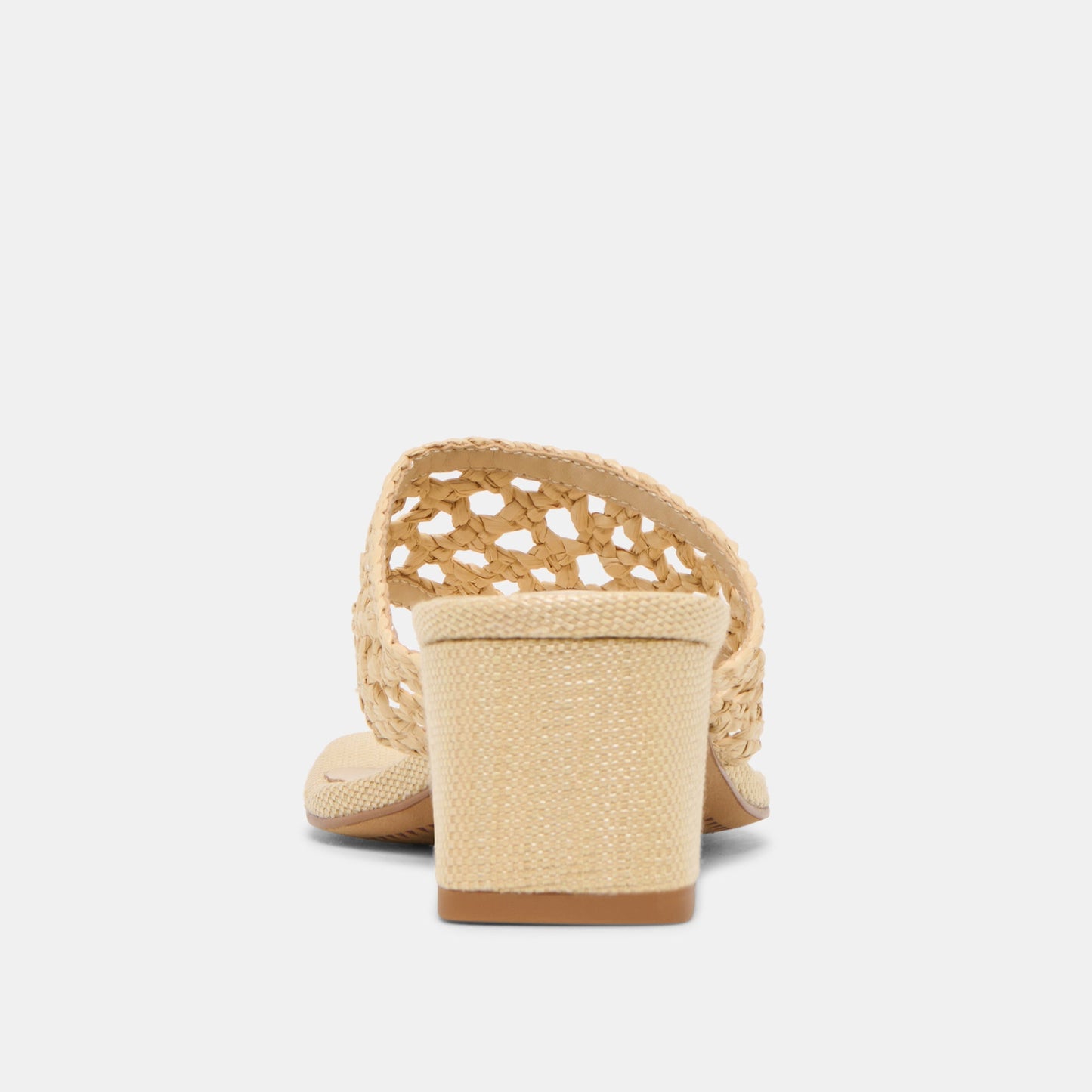 Dolce Vita Barlo Lt Natural Woven Raffia Heels