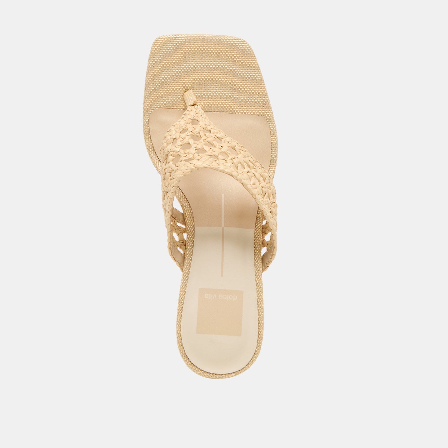 Dolce Vita Barlo Lt Natural Woven Raffia Heels