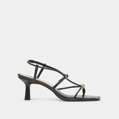 Dolce Vita Mylee Black Leather Heels