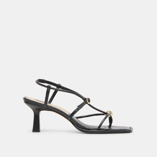 Dolce Vita Mylee Black Leather Heels