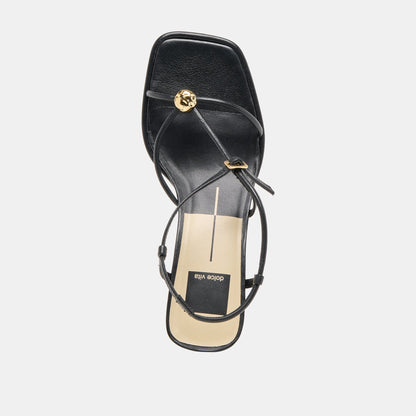 Dolce Vita Mylee Black Leather Heels