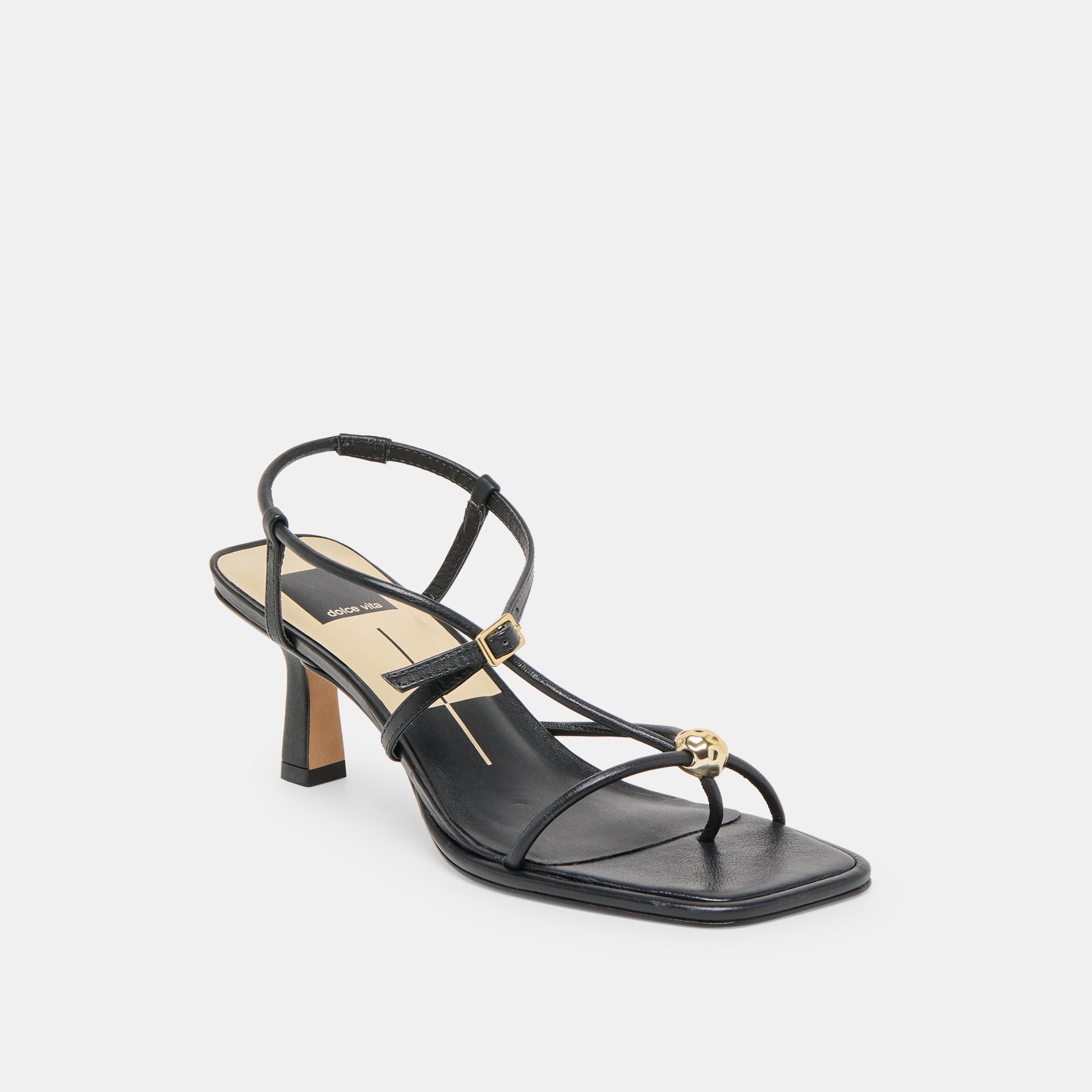 Dolce Vita Mylee Black Leather Heels