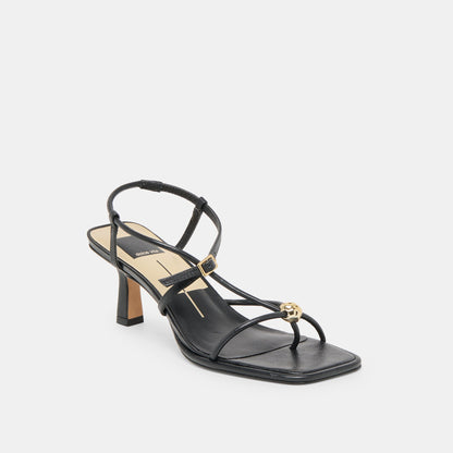Dolce Vita Mylee Black Leather Heels