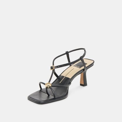 Dolce Vita Mylee Black Leather Heels