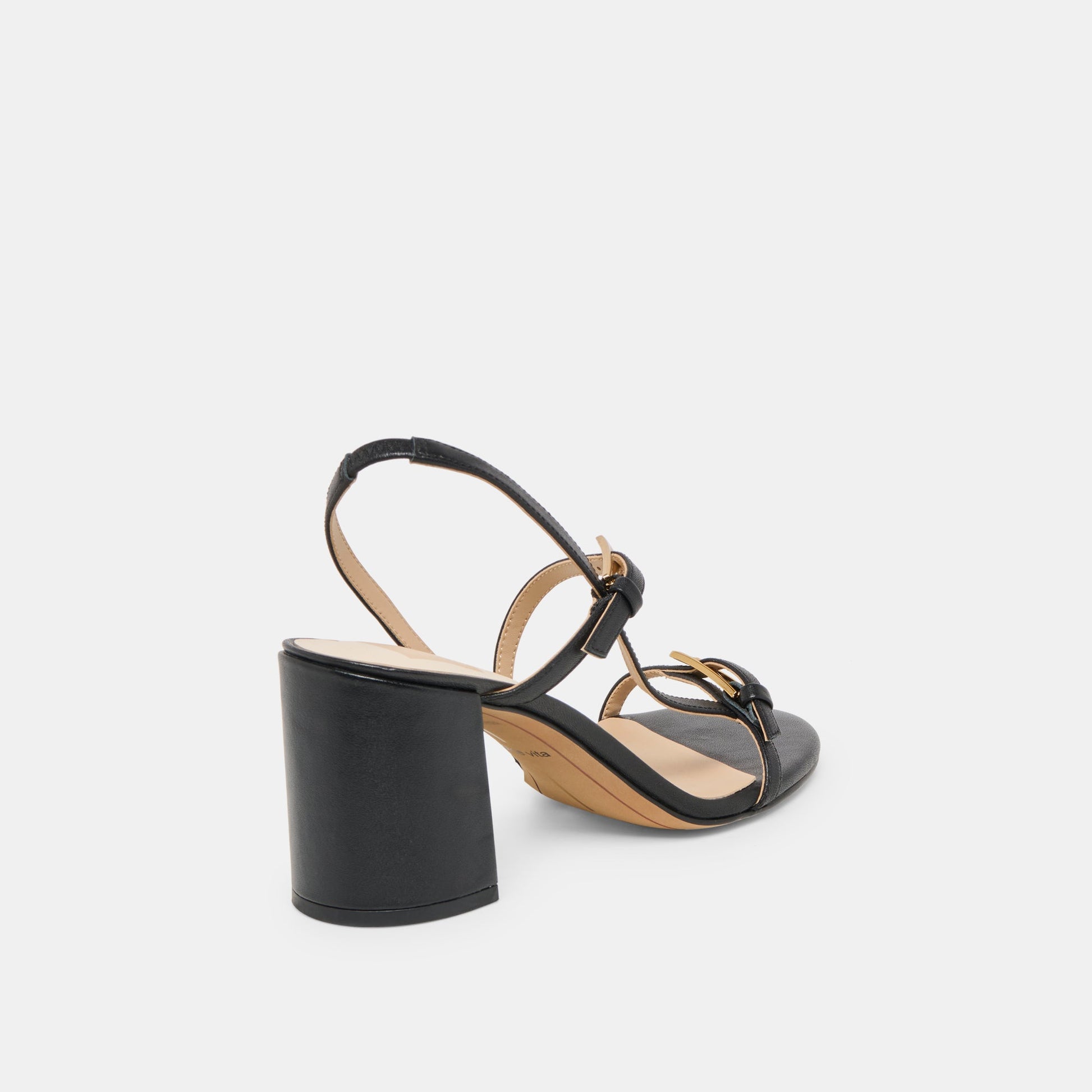 Dolce Vita Faye Black Leather Heels