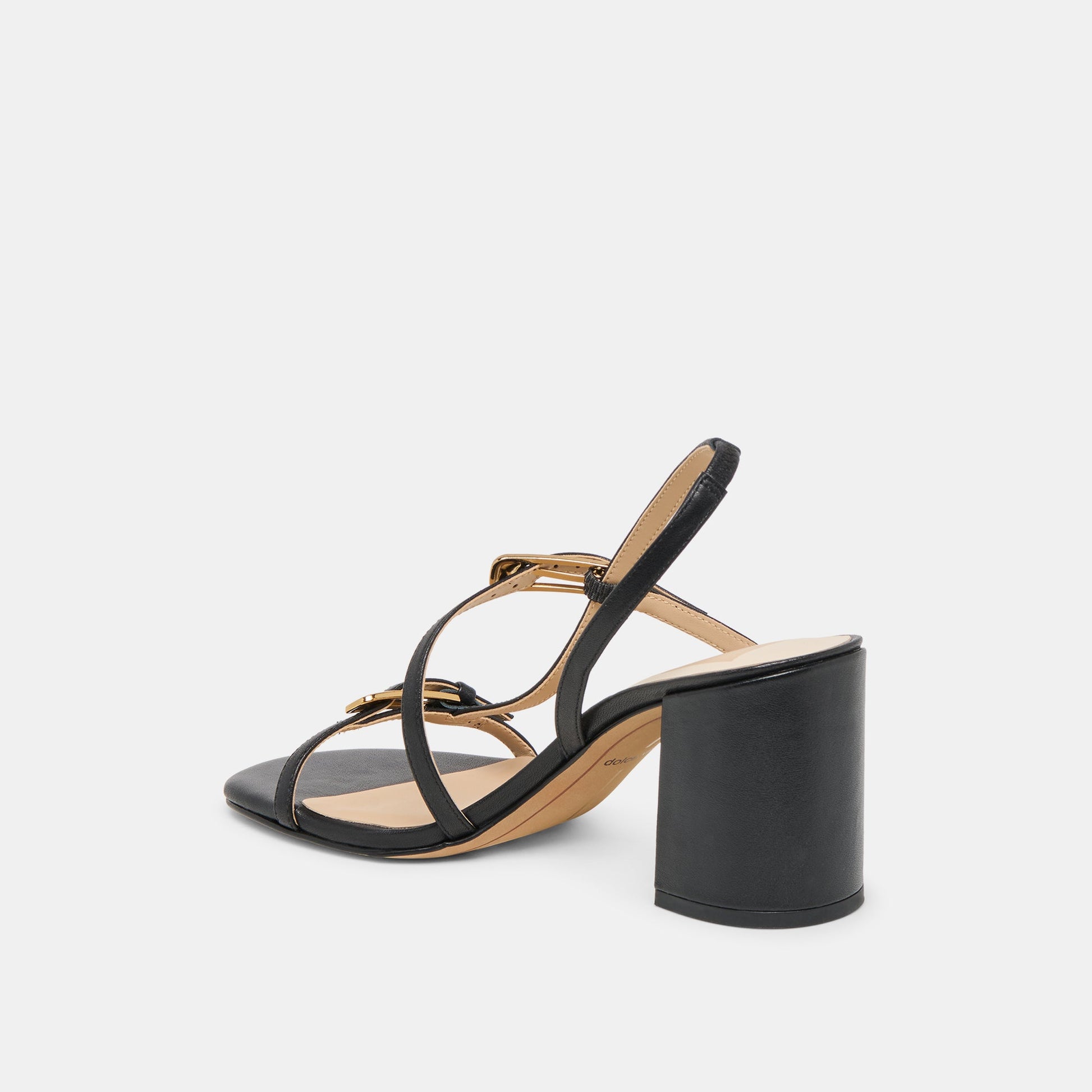 Dolce Vita Faye Black Leather Heels