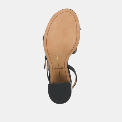 Dolce Vita Faye Black Leather Heels