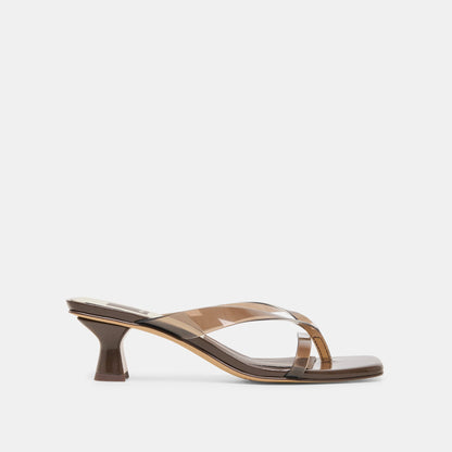 Dolce Vita Brevel Vinyl Dk Brown Jelly Heels
