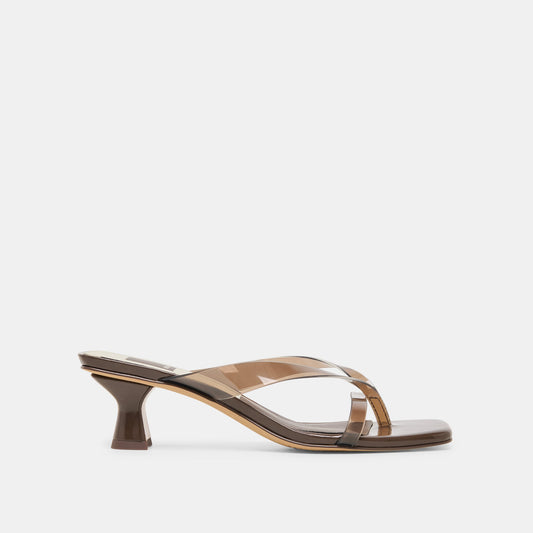 Dolce Vita Brevel Vinyl Dk Brown Jelly Heels