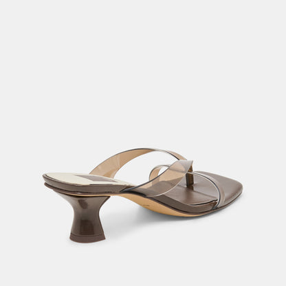 Dolce Vita Brevel Vinyl Dk Brown Jelly Heels