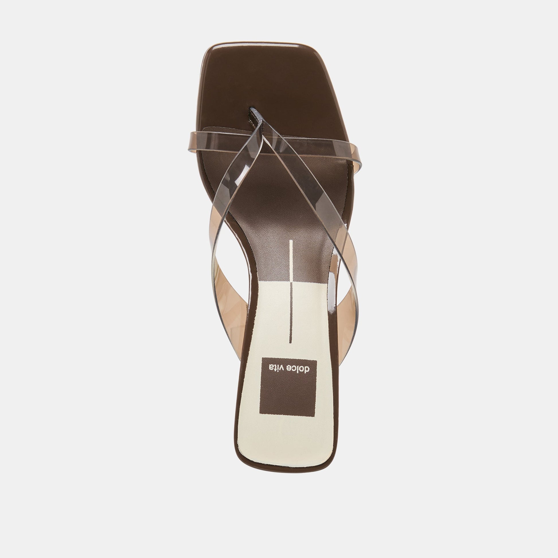Dolce Vita Brevel Vinyl Dk Brown Jelly Heels