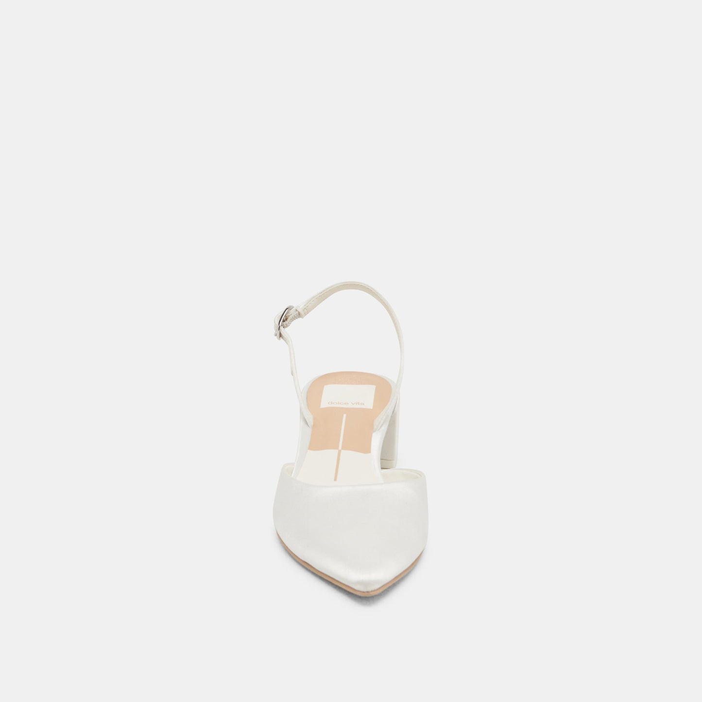 Dolce Vita Carel Off White Satin Heels