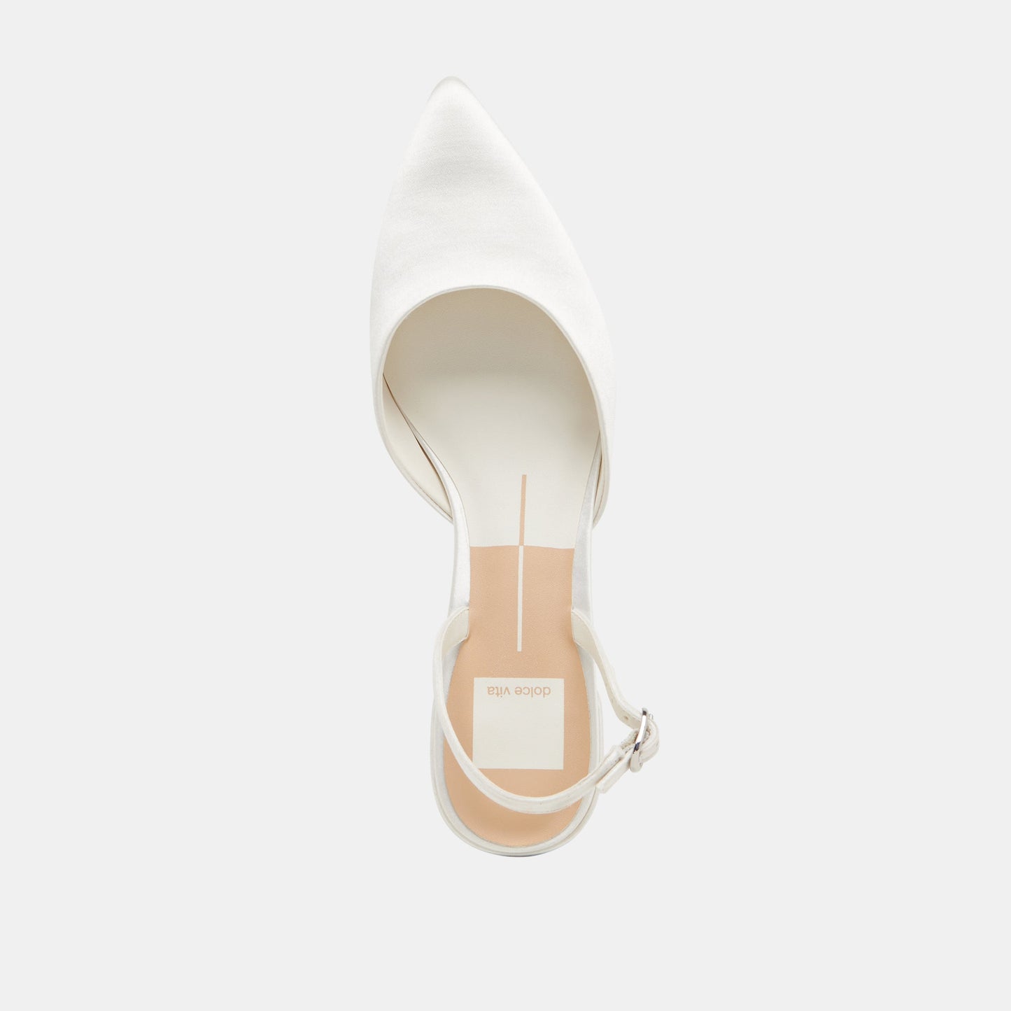 Dolce Vita Carel Off White Satin Heels